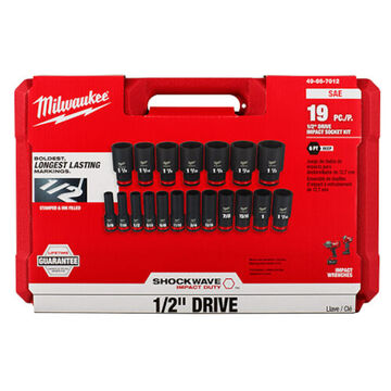 Socket Set Deep Impact, Forged Steel, 19 Pieces