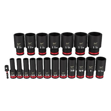 Deep Impact Socket Set, Forged Steel, 29 pieces