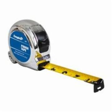 Measuring Tape, Chrome Case, Steel Blade, 1 in x 25 ft x 1 in