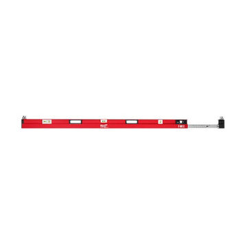 Niveau extensible, Aluminium, 3.22 x 6.89 in, 1 niveaux, 2 aplombs