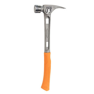 Face Hammer, Gray/Orange, Titanium, 15-1/4 x 6.25 in, 15 oz