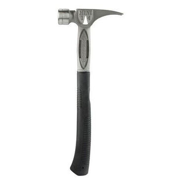 Heavy-Duty Face Hammer, Black, Titanium, 16 x 6 in, 14 oz