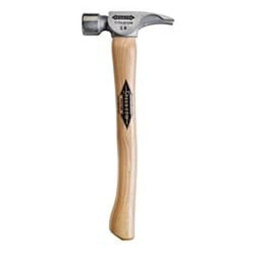 Framing Face Hammer, Tan/Titanium, Titanium Head, 18 in, 14 oz