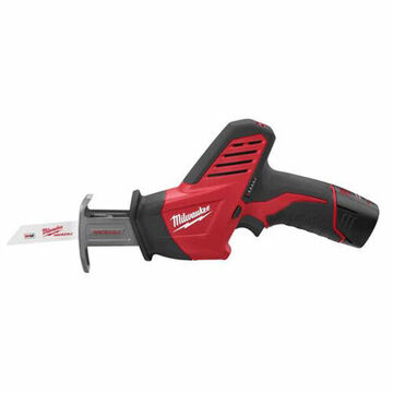 Cordless Reciprocating Saw Kit, Lithium-Ion, Metal/Plastic, 11 in