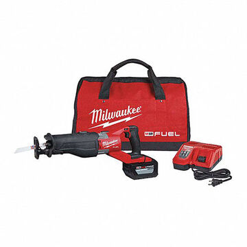 Cordless Reciprocating Saw Kit, Lithium-Ion, Glass Filled Nylon, 18.9 in
