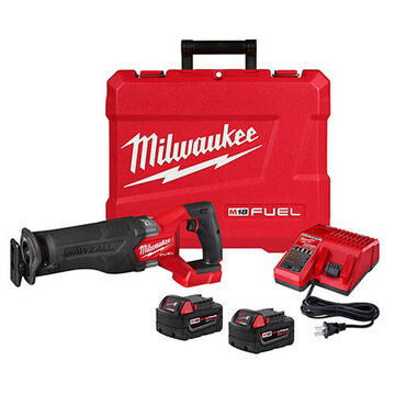 Reciprocating Saw Kit Cordless, Lithium-ion, Reinforced Nylon, 18 In