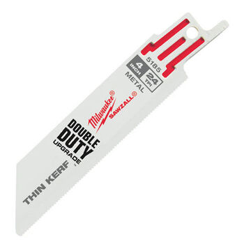 Blade Double Duty Reciprocating Saw, Bi-metal Tip, 4 In X 3/4 In X 0.035 In