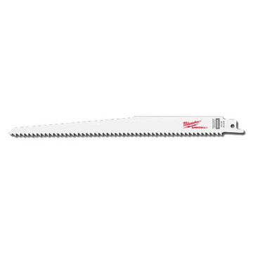 Reciprocating Saw Blade, Bi-Metal Tip, 9 in x 3/4 in x 0.05 in