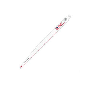 Blade Reciprocating Saw, Bi-metal Tip, 12 In X 0.75 In X 0.05 In