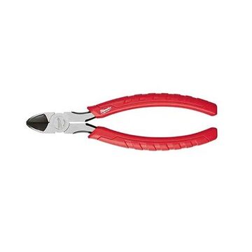 Plier Diagonal Cutting, Forged Alloy Steel, Comfort Grip, 7 In, Red
