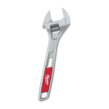 Adjustable Wrench, 1-1/8 in x 11.02 in, Ergonomic, Chrome Alloy Steel