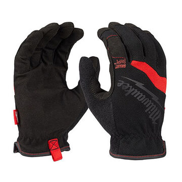 Gants de travail Free-Flex, moyen, polyester, noir/rouge