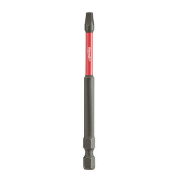 Impact Square Recess Power Bit, Alloy Steel, No. 3 x 3-1/2 in