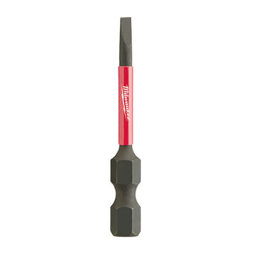 Impact Slotted Power Bit, Alloy Steel, 7/64 in x 2 in