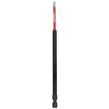 Impact Square Recess Power Bit, Alloy Steel, No. 1 x 6 in