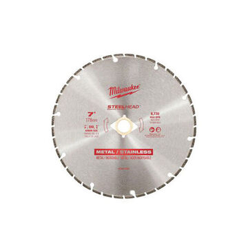 Segmented Cutting Saw Blade, Steel, 7 in