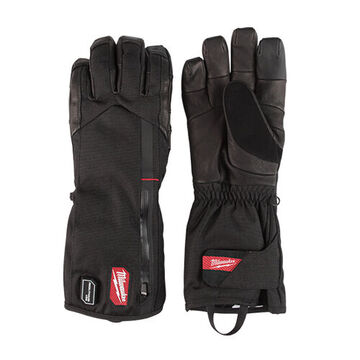 USB Rechargeable Heated Work Gloves, X-Large, Polyester, Black