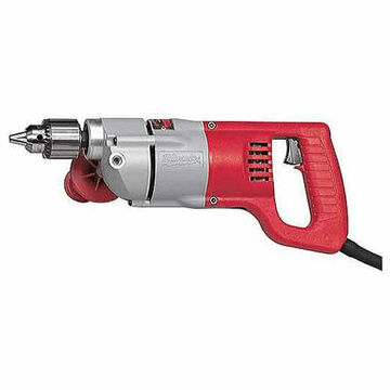 Electric Handle Drill, 1/2 in, Keyed, 14-3/4 in, 8 ft Cord, Glass Reinforced Nylon, Spade
