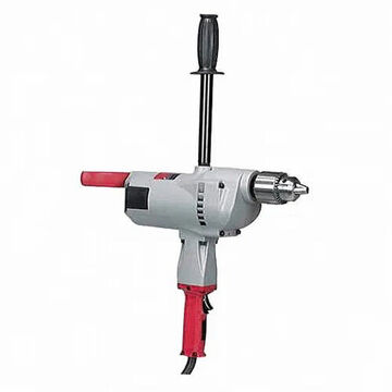 Corded Large Drill, Keyed, 3/4 in, Metal, 350 rpm, 2132 ft-lb, 120 VAC/DC, 10 A