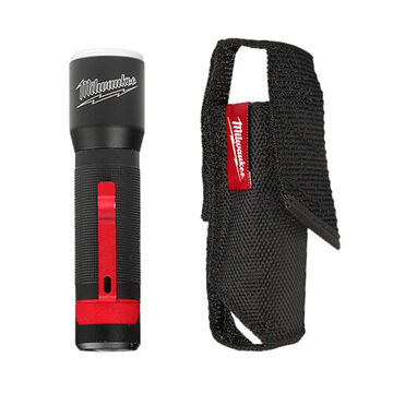 Flashlight Focusing, 1.5 V, Led, Aaa Alkaline, Aluminum, 0.65 In X 5.39 In X 0.65 In