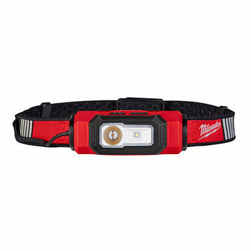 Light Cordless Hard Hat, Plastic, Black/red, Lithium-ion, Led, Push Button