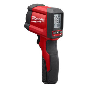 Temperature Gun Trigger Infrared, 9 V Alkaline, -22 To 752 Deg F