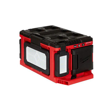 Cordless Light/Charger, 18 V, 9.8 in x 16.8 in x 8.6 in, 3000/1500/1000