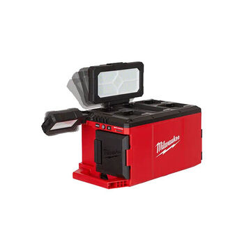 Light/charger Cordless, 18 V, 9.8 In X 16.8 In X 8.6 In, 3000/1500/1000