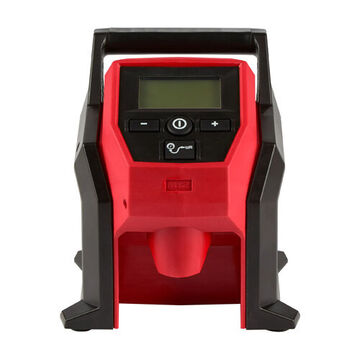 Inflator Compact, Plastic, 0 To 120 Psi, 50%, Ball Inflation Needle, Presta Chuck, Schrader Chuck