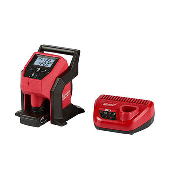 Compact Inflator Kit, 120 psi, +/-3%, 12 V, 26 in, Lithium-Ion, 4 Ah, Kit - XC Battery