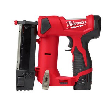Nailer Kit Gauge Pin, Cordless, M12 Lithium-ion Battery Charger, 8.7 In, 12 V