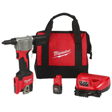 Rivet Tool Kit Cordless, Stainless Steel, 2.63 In X 6.5 In X 10.75 In