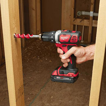 Drill Driver Cordless, 1/2 In, 1800 Rpm, 500 In-lb, Black/red, Metal, 7-1/4 In 