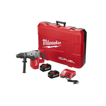 Drill Kit Cordless Rotary Hammer, Glass Filled Nylon, Black, Red, 3 In X 18.75 In X 10.1 In, 18 Vdc, 0 To 450 Rpm