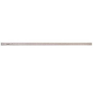 Heavy-Duty Straight Edge Ruler, Silver, Aluminum, 1 x 36 in