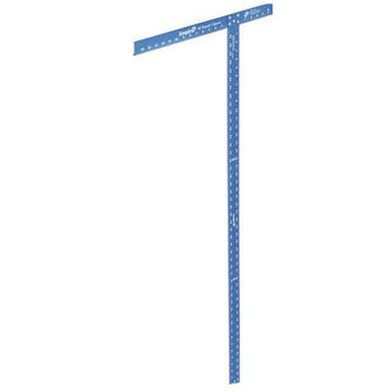 Professional Drywall T-Square, 22 in x 48 in, Aluminum, Blue
