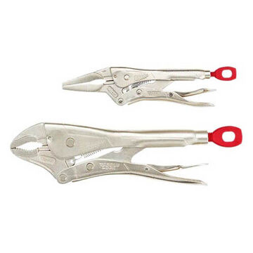 Locking Plier Set, 1/8 in X 1/4 in, Alloy Steel