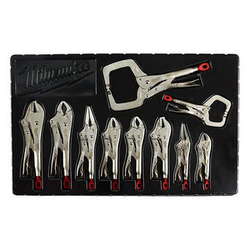 Locking Plier Kit, Forged Alloy Steel, 15.6 in