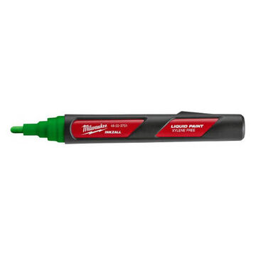 Liquid Paint Marker, Durable Nib, Acrylic Nib, Plastic, Green, 0.79 x 6.09 x 0.93 in