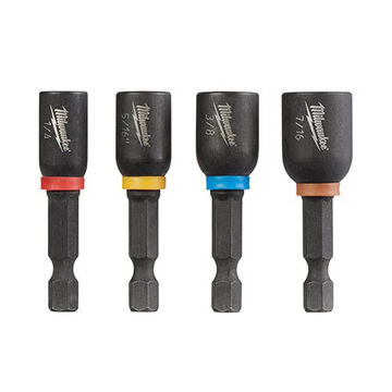 Magnetic Nut Driver Set, Steel, 1-7/8 in, 4 Components