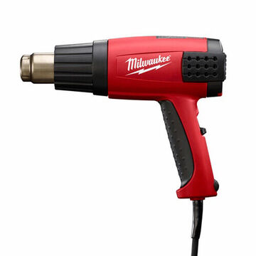 Variable Temperature Heat Gun, 120 VAC, 12.5 A, 11-1/2 in, Pistol, 10.6/17.6 CFM