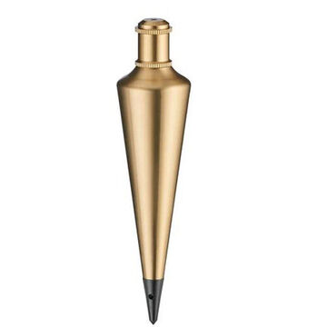 Plumb Bob, Lacquered Solid Brass, 8.687 x 4.5 in 12 oz, 