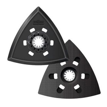 Sanding Pad Oscillating Triangle, Plastic, 3-1/8 In, 0.127 Lb