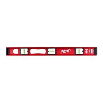 Level Magnetic I-beam, Aluminum, 24 In X 1 In X 2.25 In