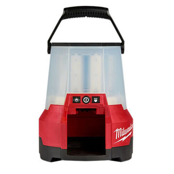 Site Light Compact, Cordless Or Corded, Plastic, Natural Light, Red, Led Lamp, 18 V, 11-3/8 In