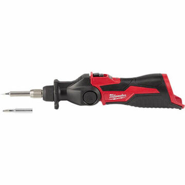 Cordless Soldering Iron, Chisel, Pointed, 12 VDC, 90 W, 1.136 in x 10 in x 1.385 in