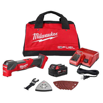 Oscillating Multi Tool Kit, Black/Red, Reinforced Nylon, 2.53 in x 12.17 in Universal Open Back