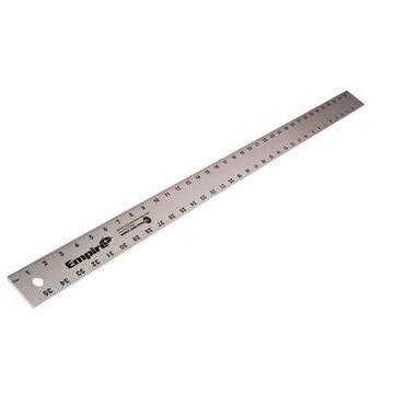 1-Stage Heavy-Duty Straight Edge, Aluminum, 2 in x 36 in, 8th and 16th Graduations