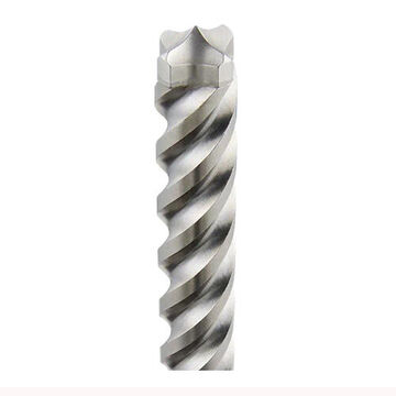 4-Cutter Rotary Hammer Drill Bit, 45/64 in Shank, 3/4 in Dia x 36 in lg, Solid Head Carbide