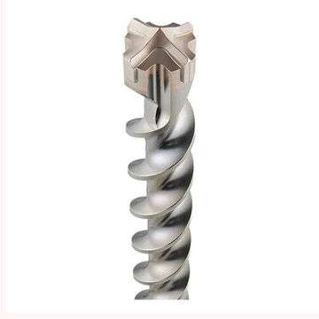 Drill Bit 4-cutter Rotary Hammer, 45/64 In Shank, 1-3/8 In Dia X 36 In Lg, Solid Head Carbide